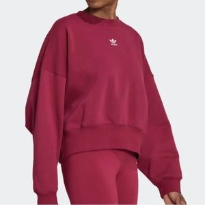 New adidas fleece crewneck sweatshirt